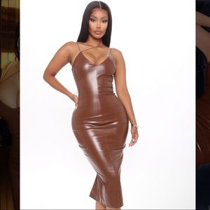 Make it sexy Faux Leather Dress